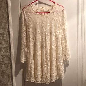 Flowy White Lace Dress